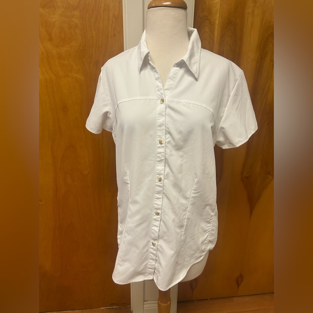 White Sierra white button down outdoor shirt size large